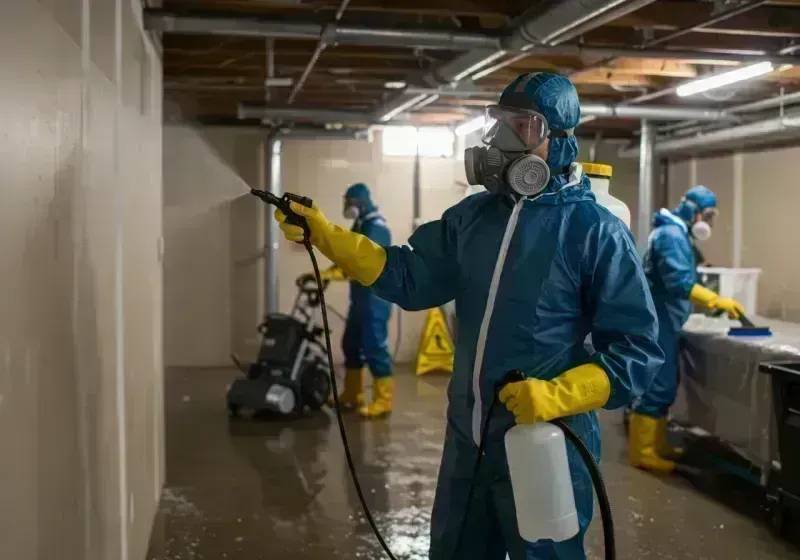 Basement Sanitization and Antimicrobial Treatment process in Evergreen, CO