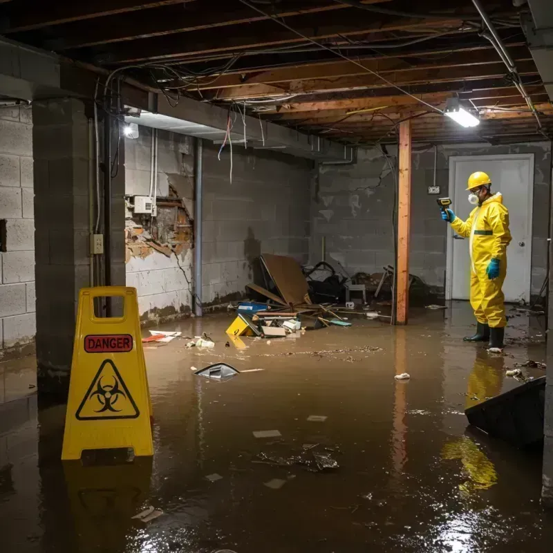 Flooded Basement Electrical Hazard in Evergreen, CO Property